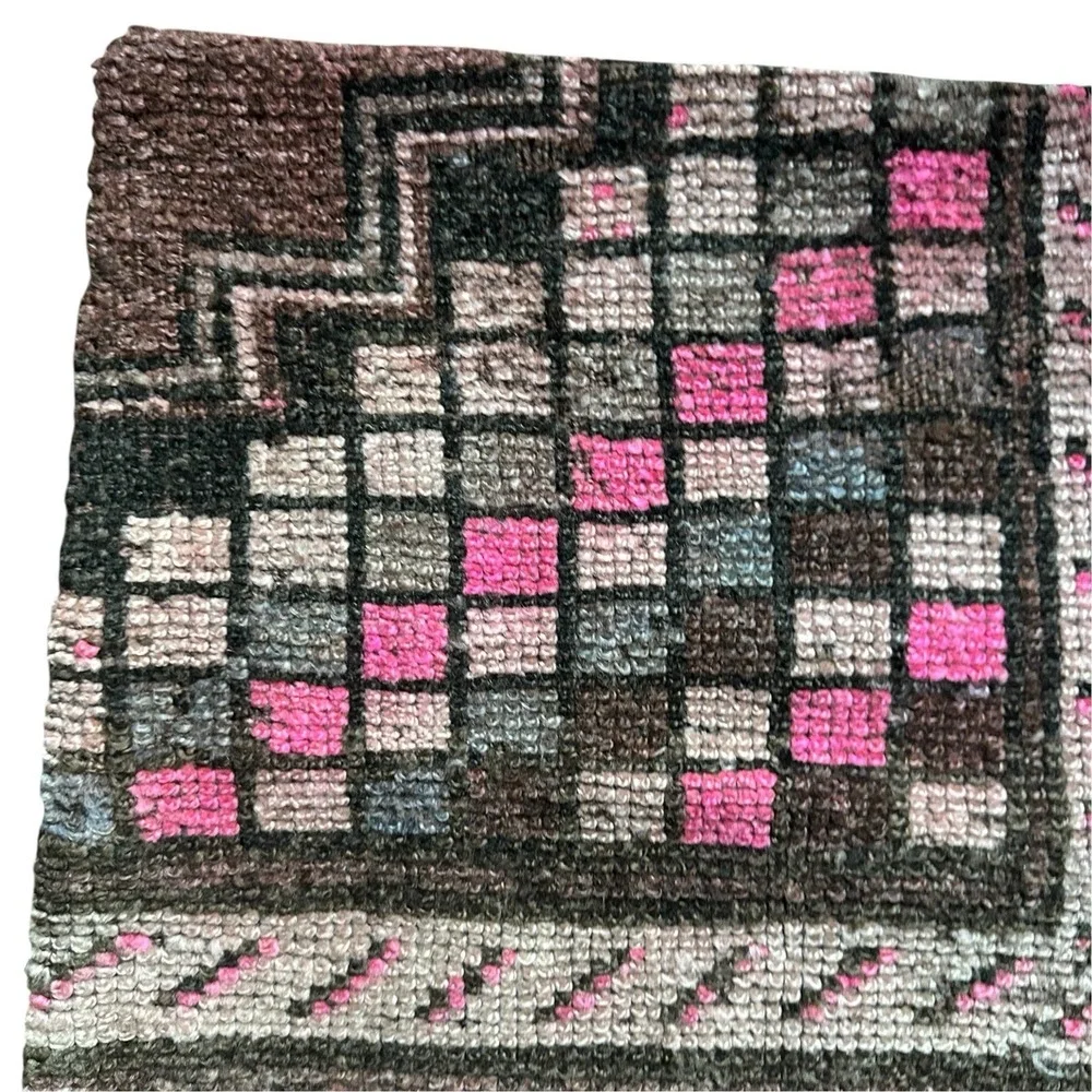 Vintage Kilim Pillow Case 19x19 inch Turkish Tribal Cushion Cover Handwoven Wool